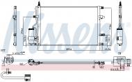 94525 NISSENS - CHŁODNICA KLIMATYZACJI VOLVO S60 (00-), VOLVO S70 / V70 (SS,