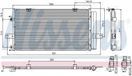 94652 NISSENS - CHŁODNICA KLIMATYZACJI (Z OSUSZACZEM) MG ZT (01-), MG ZTT (0