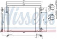 94671 NISSENS - CHŁODNICA KLIMATYZACJI NISSAN PRIMASTAR (X83) (02-), OPEL VI