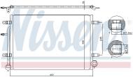 94851 NISSENS - CHŁODNICA KLIMATYZACJI AUDI A 4 / S 4 (B6, B7) (00-), SEAT E