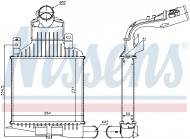 96591 NISSENS - INTERCOOLER OPEL ASTRA H (04-), OPEL ZAFIRA B (05-), VAUXHAL