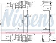 96645 NISSENS - INTERCOOLER NISSAN JUKE (F15) (10-), RENAULT CLIO III (05-),