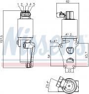 98170 NISSENS - ZAWÓR EGR OPEL ASTRA G (98-),OPEL ASTRA H (04-),OPEL MERIVA A (03-),OP