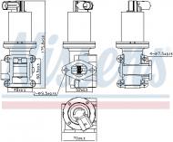 98180 NISSENS - ZAWÓR EGR OPEL ASTRA H (04-),OPEL SIGNUM (02-),OPEL VECTRA C (02-),OPE