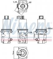 98185 NISSENS - ZAWÓR EGR ALFA ROMEO 147 (00-),ALFA ROMEO 156 (97-),ALFA ROMEO 166 (97