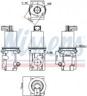 98193 NISSENS - ZAWÓR EGR OPEL ASTRA H (04-),OPEL SIGNUM (02-),OPEL VECTRA C (02-),OPE