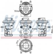 98226 NISSENS - ZAWÓR EGR FIAT DUCATO (06-) 2.3 D Multijet,IVECO DAILY (06-)