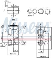 999376 NISSENS - zawór rozprężny AUDI A 6 / S 6 C7 11- A 6 ALLROAD C7 11- A 7