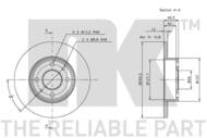 202314 NK - TARCZA HAM. AUTOBIA, FIAT, INNOC, LANC 