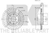 203502 NK - TARCZA HAM. KIA 