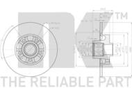 203679 NK - TARCZA HAM. OPEL, RENAULT, VAUXH. 