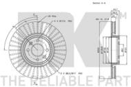 203947 NK - TARCZA HAM. RENAULT 