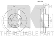 203976 NK - TARCZA HAM. NISSAN, OPEL, RENAULT, VAUXH.