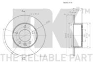 203977 NK - TARCZA HAM. NISSAN, OPEL, RENAULT, VAUXH.