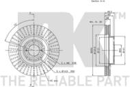 204540 NK - TARCZA HAM. TOYOTA 