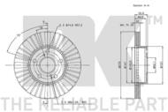 204560 NK - TARCZA HAM. TOYOTA 