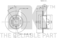 204789 NK - TARCZA HAM. AUDI, SEAT, SKODA, VW 