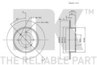 312263 NK - TARCZA HAM. NISSAN 