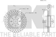 312348 NK - TARCZA HAM. FIAT, OPEL, VAUXH. 