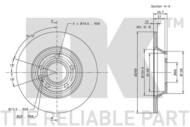 312546 NK - TARCZA HAM. FORD (EU), SEAT, VW 