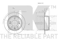 313527 NK - TARCZA HAM. HYUNDAI, KIA 