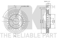 313634 NK - TARCZA HAM. BUICK,CHEVRO, OPEL,PONTI,VAUXH