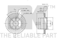 313909 NK - TARCZA HAM. NISSAN, RENAULT 