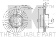 314733 NK - TARCZA HAM. VW 