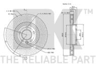 314796 NK - TARCZA HAM. VW 