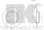 315016 NK - TARCZA HAM. CHEVROLET, OPEL, VAUXH. 