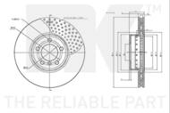 341598 NK - TARCZA HAM. BI-METALIC BMW 
