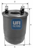 24.111.00 UFI - FILTR PALIWA DIESEL 