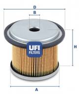 26.676.00 UFI - FILTR PALIWA DIESEL WKLAD 