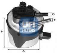 55.170.00 UFI - FILTR PALIWA DIESEL KPL. 