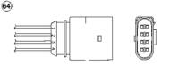 OZA447-E32 NGK - SONDA LAMBDA OZA447-E32 4-PRZEWOD. 700MM