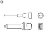 OZA446-E2 NGK - SONDA LAMBDA OZA446-E2 3-PRZEWOD. 975MM 