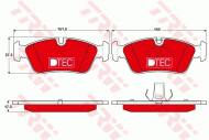 GDB1348DTE TRW - KLOCKI HAMULCOWE PRZEDNIE DTEC BMW Z3 1995 - 2003, Z4 2003 >