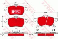 GDB1350DTE TRW - KLOCKI HAMULCOWE PRZEDNIE DTEC OPEL ASTRA F CLASSIC 1998 - 2