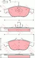 GDB1441 TRW - KLOCKI HAMULCOWE PRZEDNIE 1.6 16V,1.8 16V TWIN SPARK,1.9 JTD