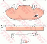 GDB1600 TRW - KLOCKI HAMULCOWE PRZEDNIE 2003=> 