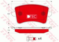 GDB1765DTE TRW - KLOCKI HAMULCOWE TYLNE DTEC AUDI A4  1.8 / AUDI A4 ALLROAD Q