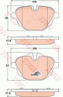 GDB1840 TRW - KLOCKI HAMULCOWE TYLNE BMW Z4 E89 01/09>