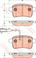 GDB1905 TRW - KLOCKI HAMULCOWE TYLNE ALFA ROMEO GIULIETTA 10- /SYS. BOSCH/