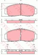 GDB3240 TRW - KLOCKI HAMULCOWE PRZEDNIE HONDA LEGEND III (KA9) 02/96-