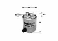 DN1988 CLEAN FILTER - filtr paliwa MEGANE 2 DCI PP980/6 z czujnikiem wody