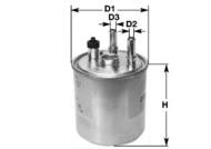 DN1990 CLEAN FILTER - filtr paliwa LAGUNA III DCI PP988/1 z czujnikiem wody