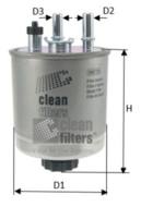 DN2725 CLEAN FILTER - filtr paliwa TWINGO II PP988/4 