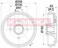 104046 KAMOKA - BEBEN HAM. (BL) OPEL AGILA 00'-> 