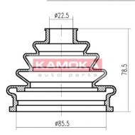 1146762 KAMOKA - OSŁONA PRZEGUBU ZEWNĘTRZNA 1.6-1.8 20V,1.9TDI A=25 B=85 H=11