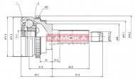 6944 KAMOKA - PRZEGUB ZEWN. Z ABS 